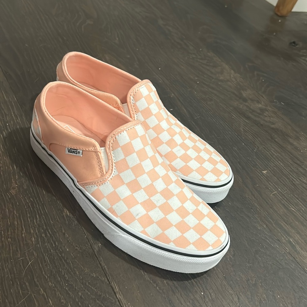 Peach vans size 8.5